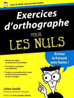 Exercices d'orthographe pour les nuls