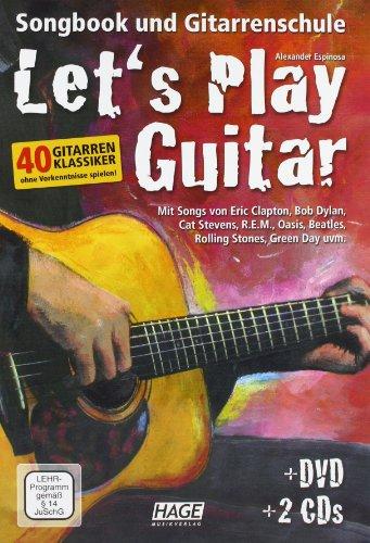 Let's Play Guitar: Songbook und Gitarrenschule + DVD + 2 CDs