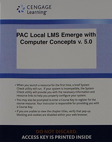 PAC Local LMS Emerge With Computer Concepts v. 5.0 Printed Access Card (New Perspectives Series)