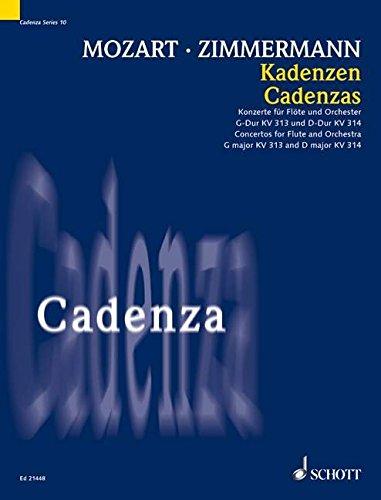 Kadenzen: Konzerte für Flöte und Orchester G-Dur KV 313 und D-Dur KV 314 von W. A. Mozart. Flöte. (Cadenza, Band 10)