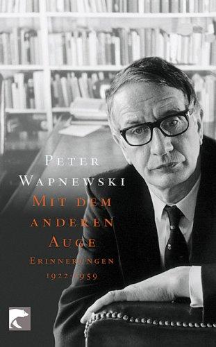 Mit dem anderen Auge: Erinnerungen 1922-2000: Erinnerungen 1922-1959