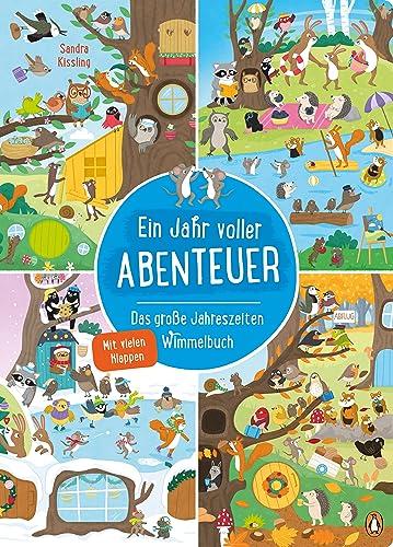 Ein Jahr voller Abenteuer - Das große Jahreszeiten-Wimmelbuch: Ein Wimmelbuch in extragroßem Format und mit vielen Klappen ab 2,5 Jahren