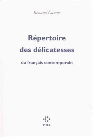 Répertoire des délicatesses du français contemporain