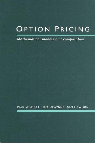 Option Pricing: Mathematical Models and Computation