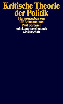 Kritische Theorie der Politik (suhrkamp taschenbuch wissenschaft)