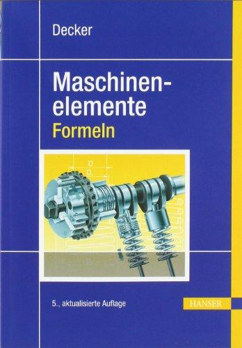 Decker Maschinenelemente - Formeln