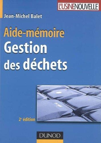 Gestion des déchets : aide-mémoire