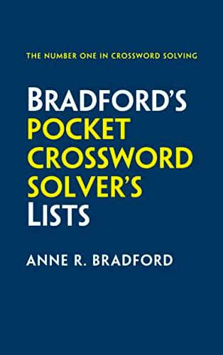 Collins Bradford's Pocket Crossword Solver's Lists: 75,000 Solutions in 500 Subject Lists: 75,000 Solutions in 500 Subject Lists for Cryptic and Quick Puzzles