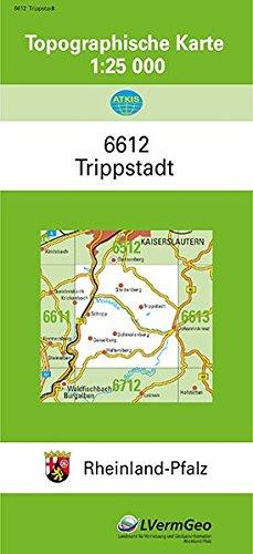 TK25 6612 Trippstadt: Topographische Karte 1:25000 (Topographische Karten 1:25000 (TK 25) Rheinland-Pfalz (amtlich))