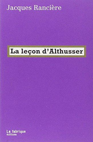 La leçon d'Althusser