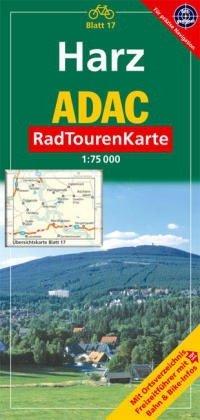 ADAC RadTourenKarte 17. Harz 1 : 75 000: Mit Ortsverzeichnis, Freizeitführer mit Bahn und Bike- Infos