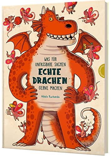 Was für unfassbare Sachen echte Drachen gerne machen: Erfundene Fakten über Drachen in witzigen Wimmelbildern