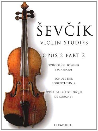 Sevcik Violin Sudies. Opus 2 Part 2. Schule der Bogentechnik