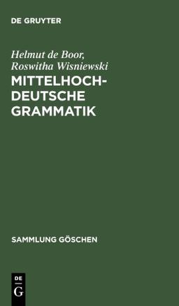 Mittelhochdeutsche Grammatik (Sammlung Goschen , Vol 2209) (Sammlung Gaschen)