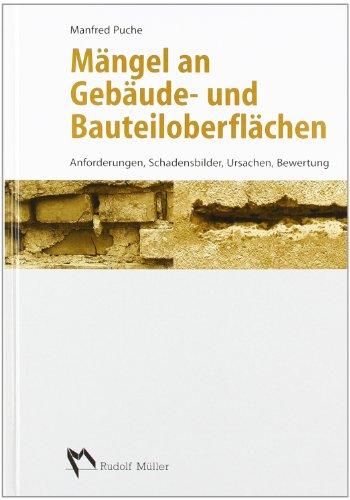 Mängel an Gebäude- und Bauteiloberflächen: Anforderungen, Schadensbilder, Ursachen, Bewertung