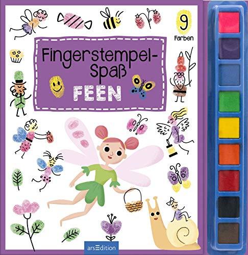 Fingerstempel-Spaß Feen: Mit 9 Stempelfarben | Kreatives Malbuch mit Stempelkissen ab 4 Jahren