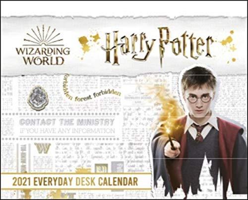 Harry Potter Tagesabreißkalender 2021 - Tischkalender mit perforierten Seiten - zum Aufstellen oder Aufhängen - Format 15,5 x 13,5 cm