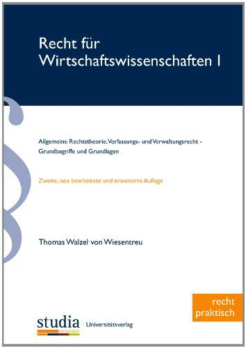 Recht für Wirtschaftswissenschaften 1