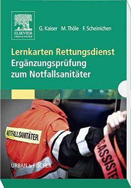 Lernkarten Rettungsdienst - Ergänzungsprüfung zum Notfallsanitäter