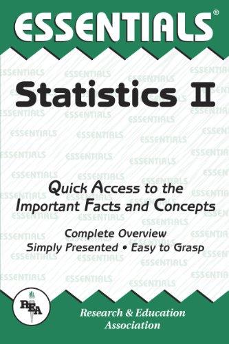 STATISTICS II ESSENTIALS REV/E: Quick Access to the Important Facts and Concepts