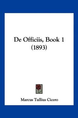 De Officiis, Book 1 (1893)