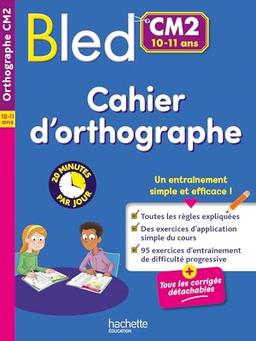 Cahier d'orthographe CM2