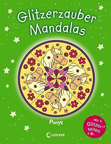 Glitzerzauber-Mandalas - Ponys: Malbuch für Mädchen ab 5 Jahre