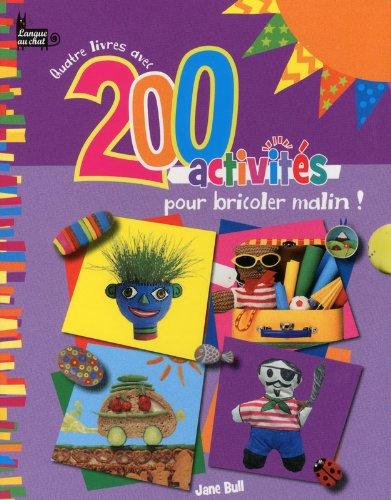 Quatre livres avec 200 activités pour bricoler malin !