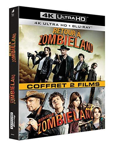 Zombieland 2 films : bienvenue à zombieland ; retour à zombieland 4k Ultra-HD [Blu-ray] [FR Import]