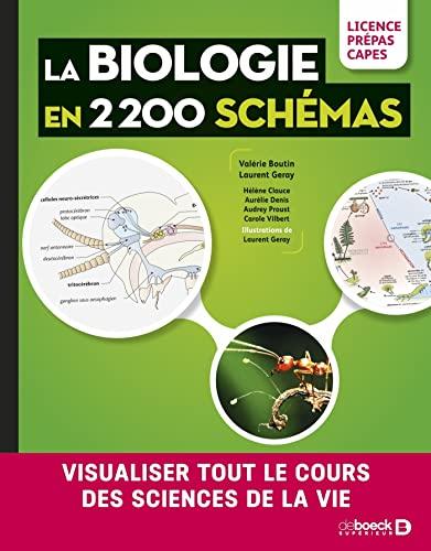 La biologie en 2.200 schémas : visualiser tout le cours des sciences de la vie : licence, prépas, Capes