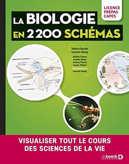 La biologie en 2.200 schémas : visualiser tout le cours des sciences de la vie : licence, prépas, Capes