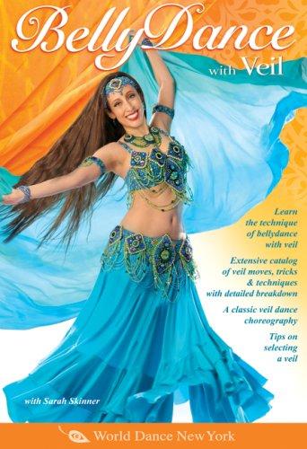 Belly Dance with Veil, taught by Sarah Skinner: Open level bellydance classes, Belly dance instruction, Veil belly dancing how-to. [UK Import]