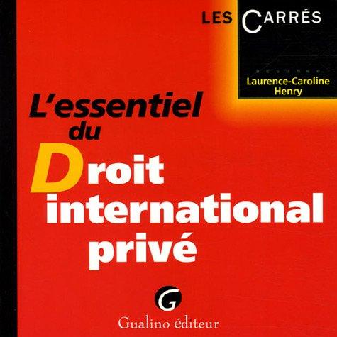 L'essentiel du droit international privé