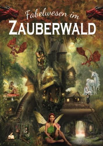 Fabelwesen im Zauberwald: Malbuch für Erwachsene und Jugendliche. Mit Elfen, Feen, Engel, Drachen, Einhorn, Hexen und Zwergen zum kreativen Malen. Förderung von Konzentration und Entspannung