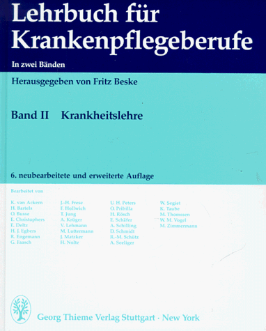 Lehrbuch für Pflegeberufe, 2 Bde., Bd.2, Krankheitslehre