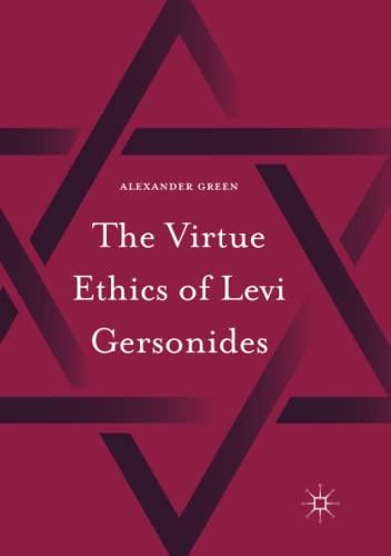 The Virtue Ethics of Levi Gersonides