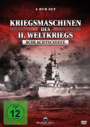 Kriegsmaschinen des Zweiten Weltkriegs - Schlachtschiffe [4 DVDs]