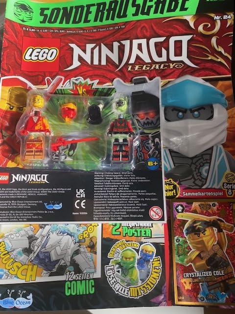 Ninjago Legacy Sonderausgabe 24/2023 mit zwei Figuren und Goldkarte