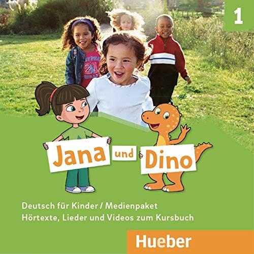 Jana und Dino 1: 2 Audio-CDs und 1 DVD zum Kursbuch.Deutsch für Kinder / Medienpaket