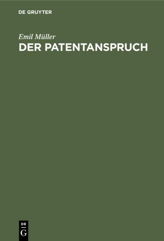 Der Patentanspruch