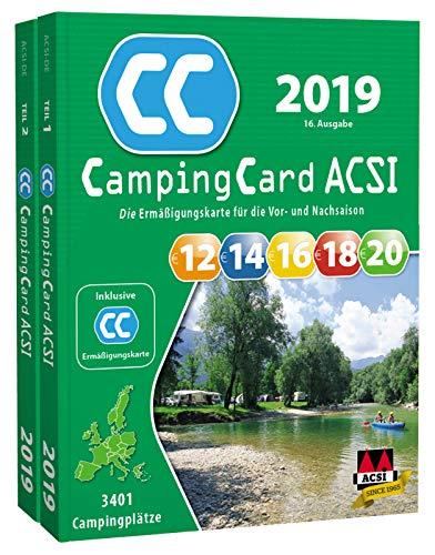 ACSI Camping Card 2019 + Ermäßigungskarte f. die Vor- und Nachsaison - Rabattkarte