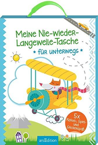 Meine Nie-wieder-Langeweile-Tasche für unterwegs: 5 x Rätsel-, Spiel- und Stickerspaß