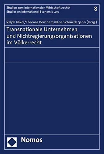 Transnationale Unternehmen und Nichtregierungsorganisationen im Völkerrecht