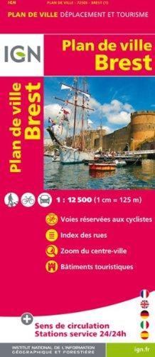 Brest Plan de Ville 1 : 12 500 (Ign Map)