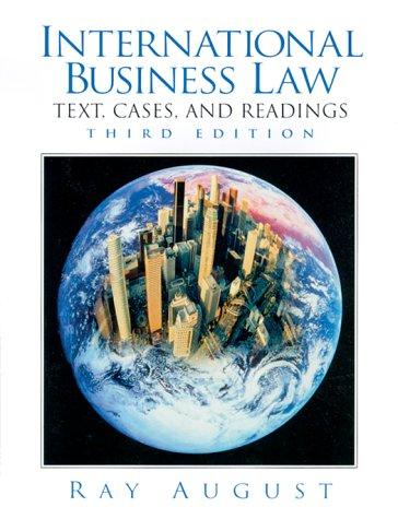 International Business Law: Text, Cases, and Readings