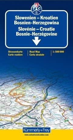 Slowenien/Kroatien/Bosnien-Herzegowina 1 : 600 000. Straßenkarte: Sehenswürdigkeiten, Reiseinformationen, Distanzentabelle, Index (International Road Map)