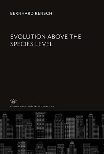 Evolution Above the Species Level