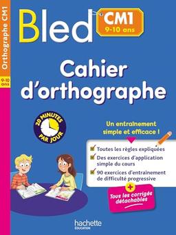 Cahier d'orthographe CM1