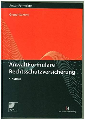 AnwaltFormulare Rechtsschutzversicherung