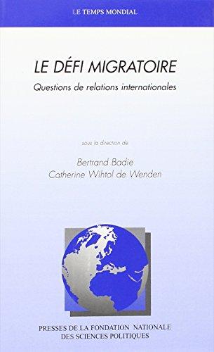 Le Défi migratoire : questions de relations internationales